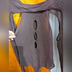 Long sleeve sexy brown body